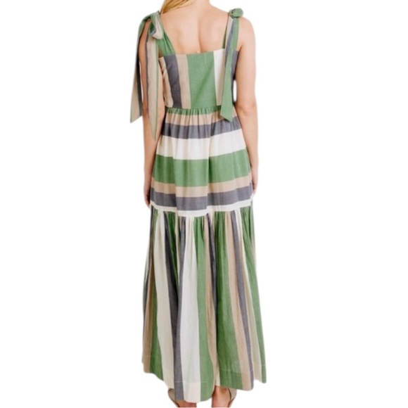 Mirth Rio Dress in Camper Stripe Handmade Cotton Size Large - Picture 4 of 11